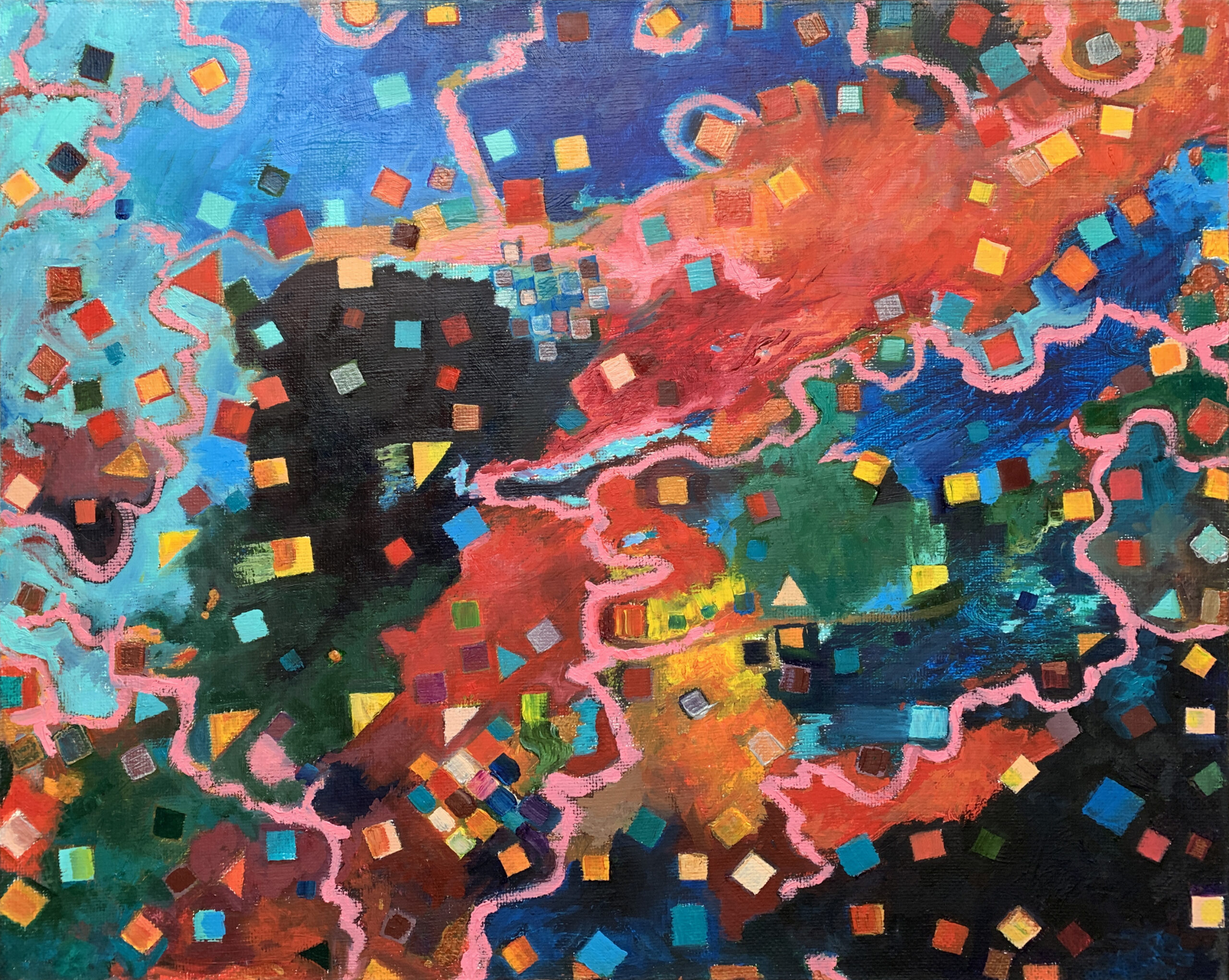 Abstract oil painting artist Albert Safiullin