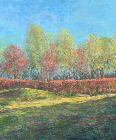 Autumn landscape Moscow oil painting artist Albert Safiullin
