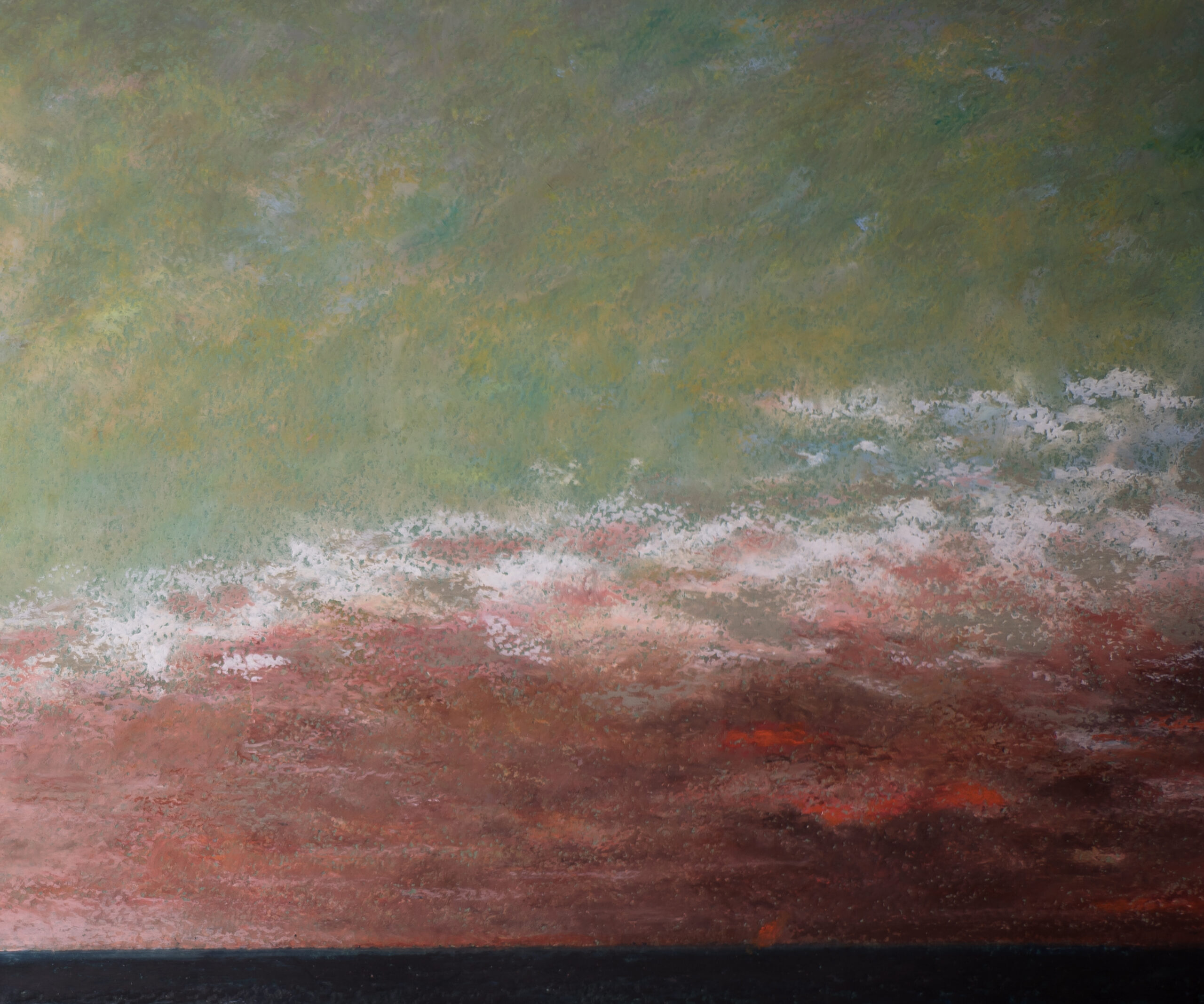 Mediterranean Sea Courbet oil pastel painting artist Albert Safiullin