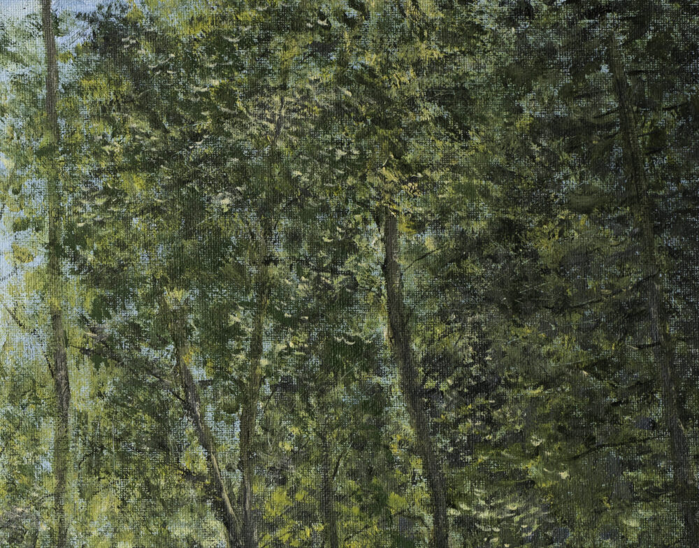 Spring Forest landscape oil painting artist Albert Safiullin