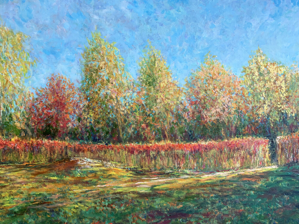 Autumn landscape Moscow oil painting artist Albert Safiullin