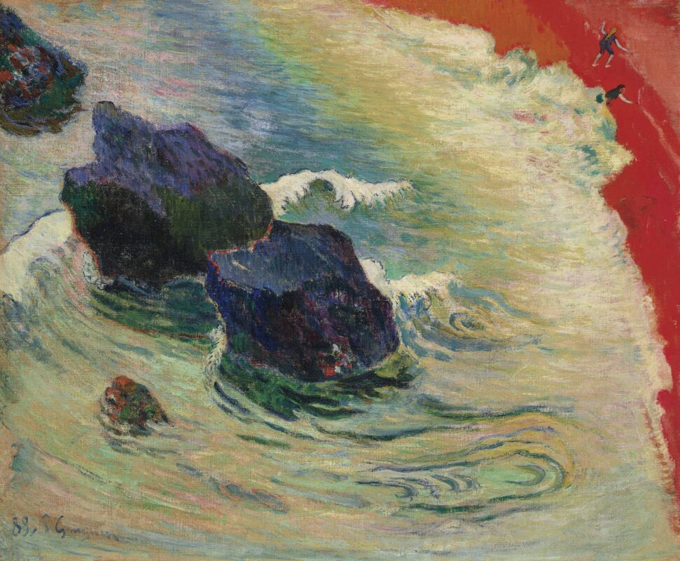 paul gauguin la vague oil painting