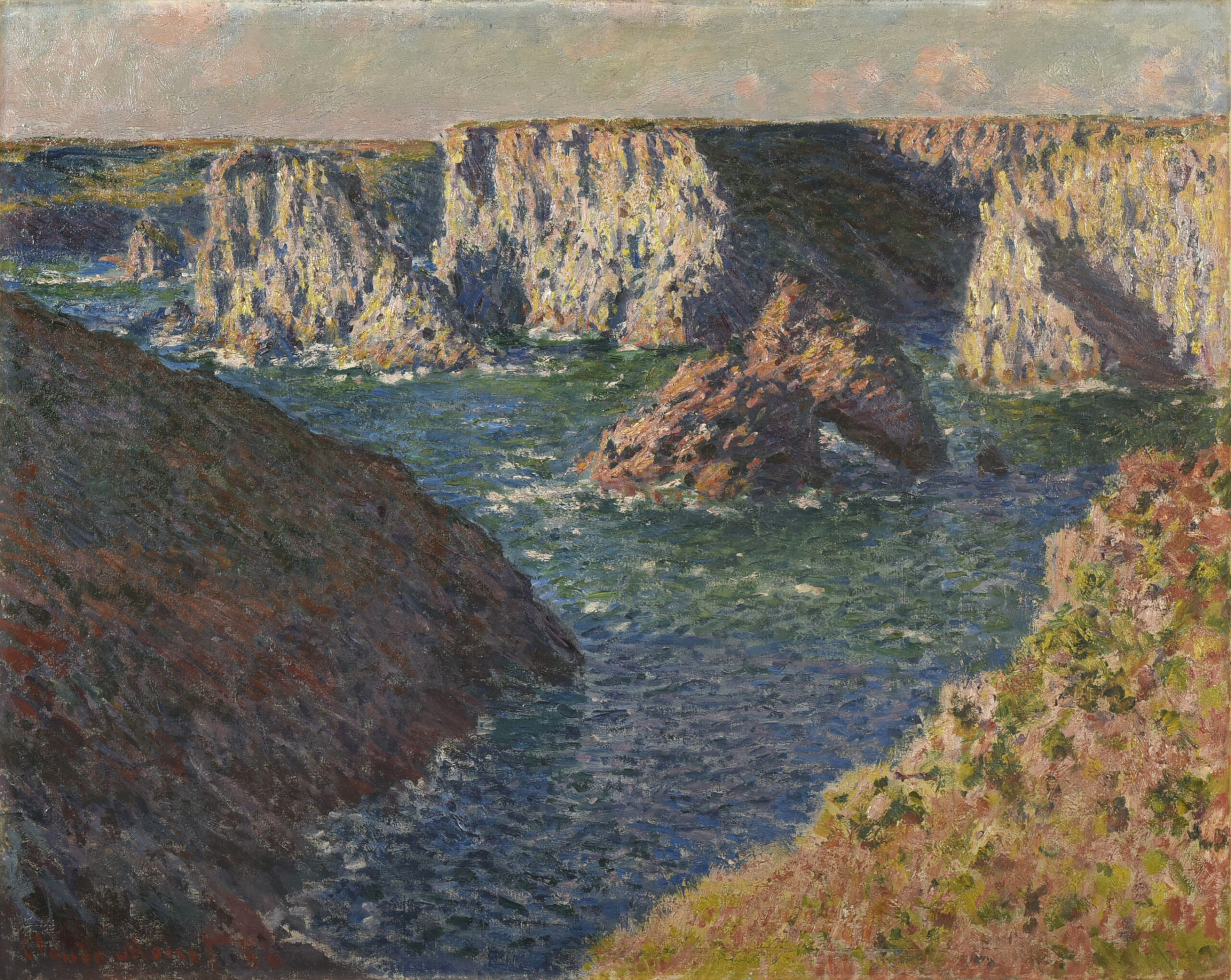 Les Rochers de Belle-Ile by Monet