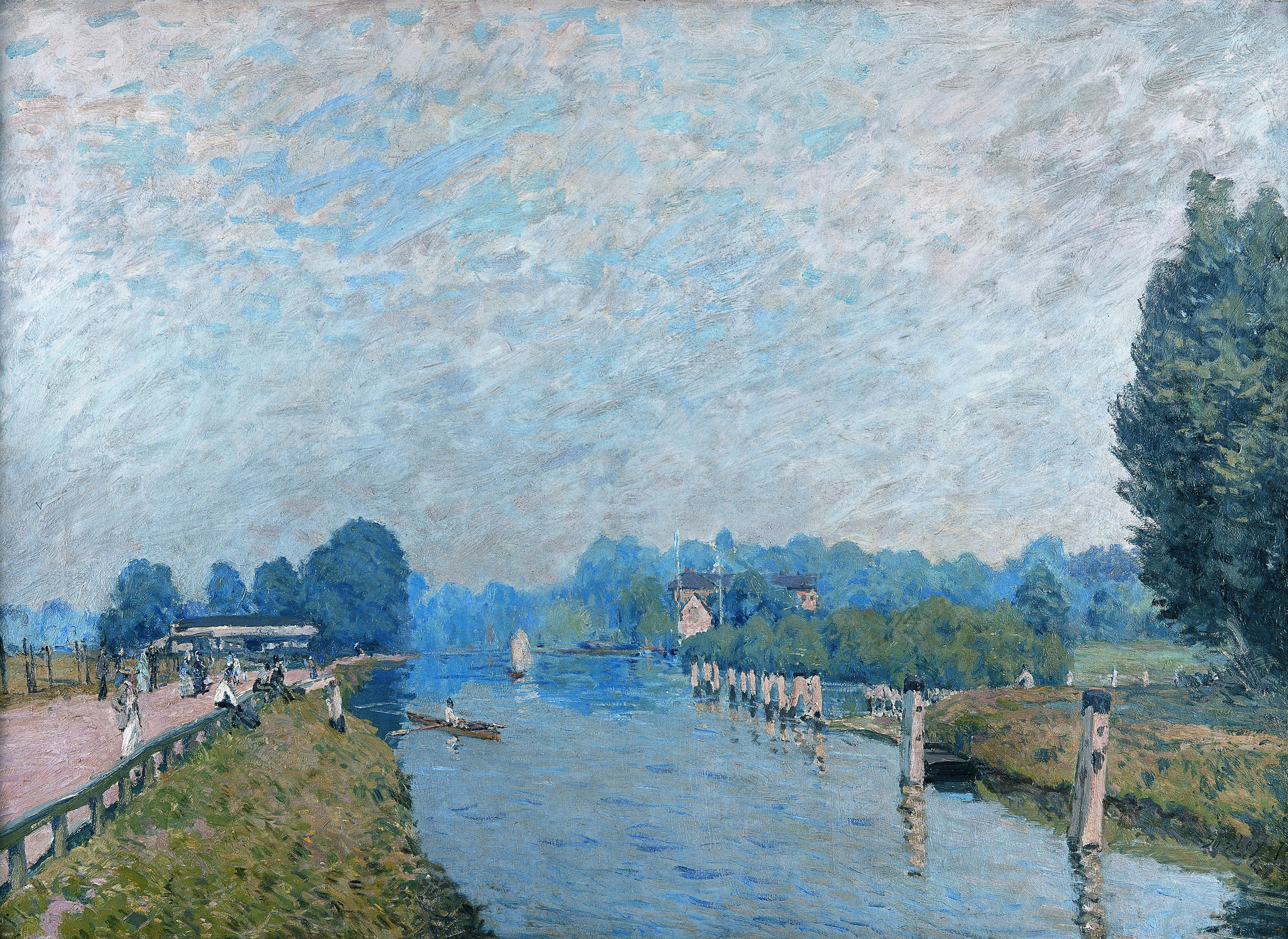 Bords de rivière (River banks) by Alfred Sisley