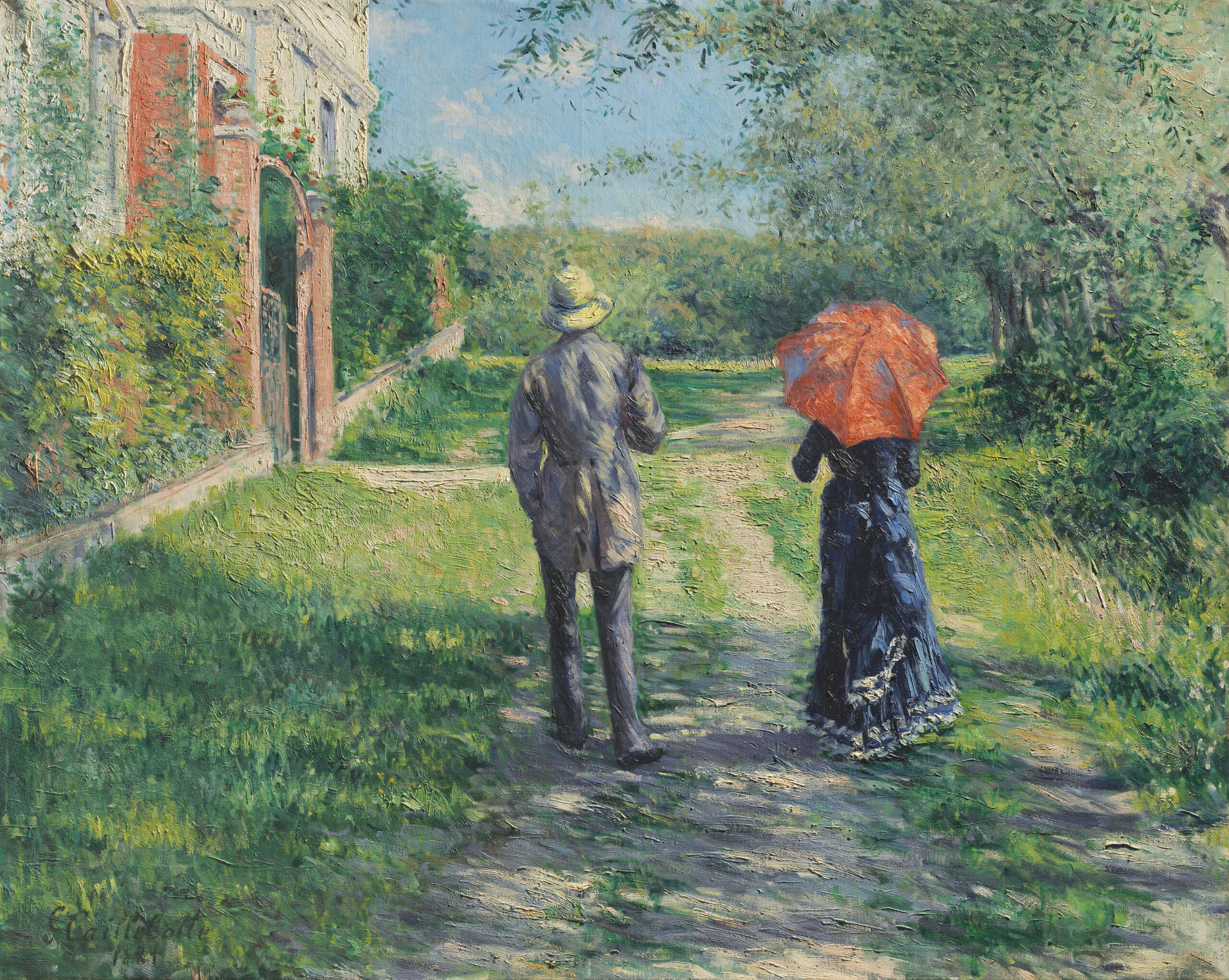 Chemin montant by Gustave Caillebotte
