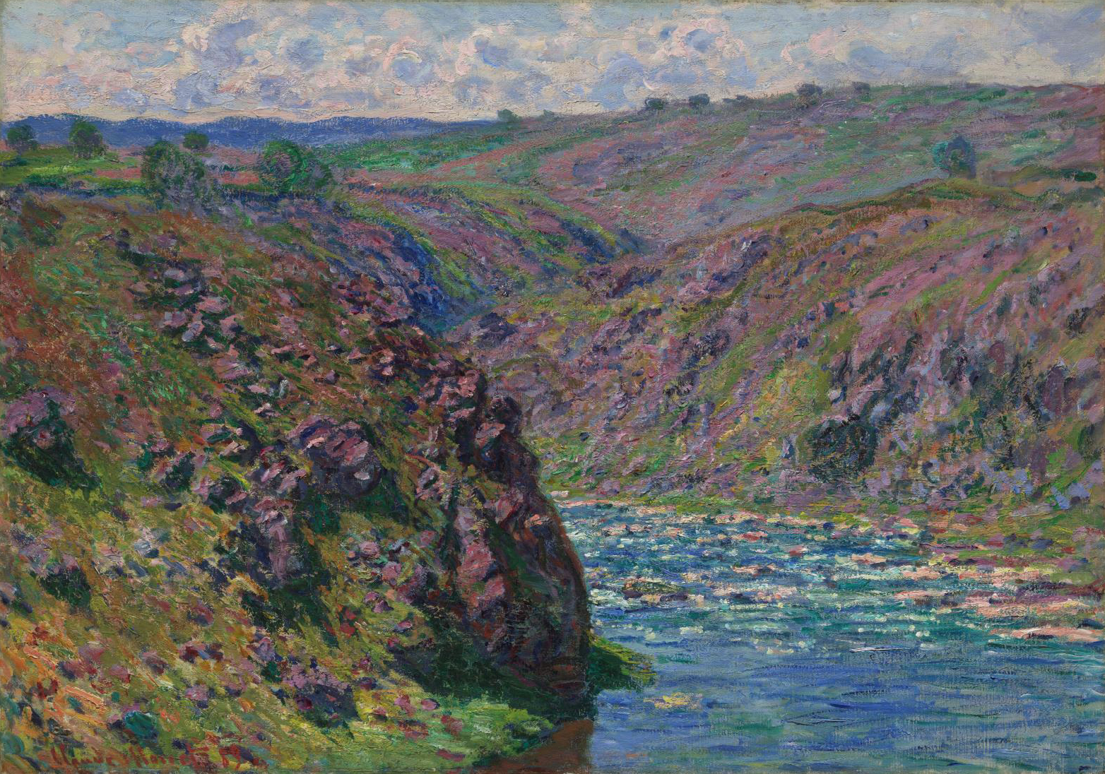 Valley of the Creuse (Sunlight Effect) by Claude Monet