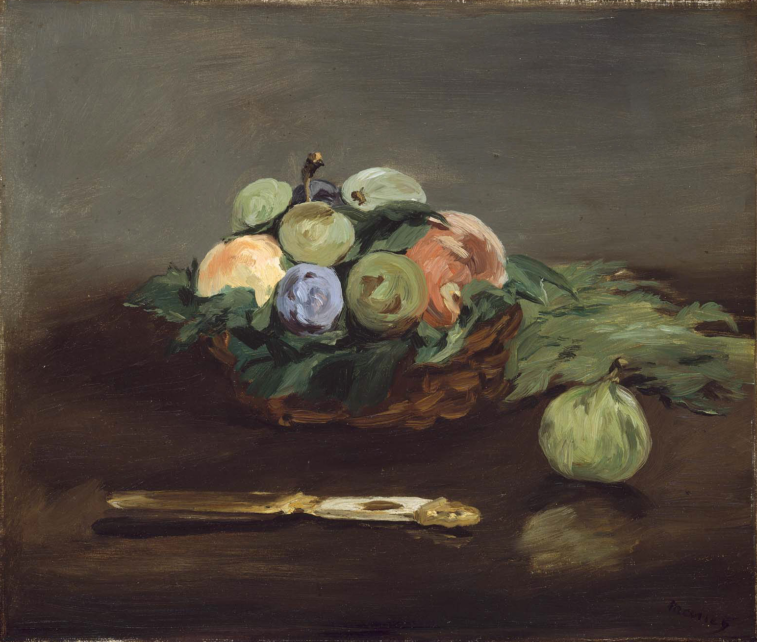 Basket of Fruit by Edouard Manet