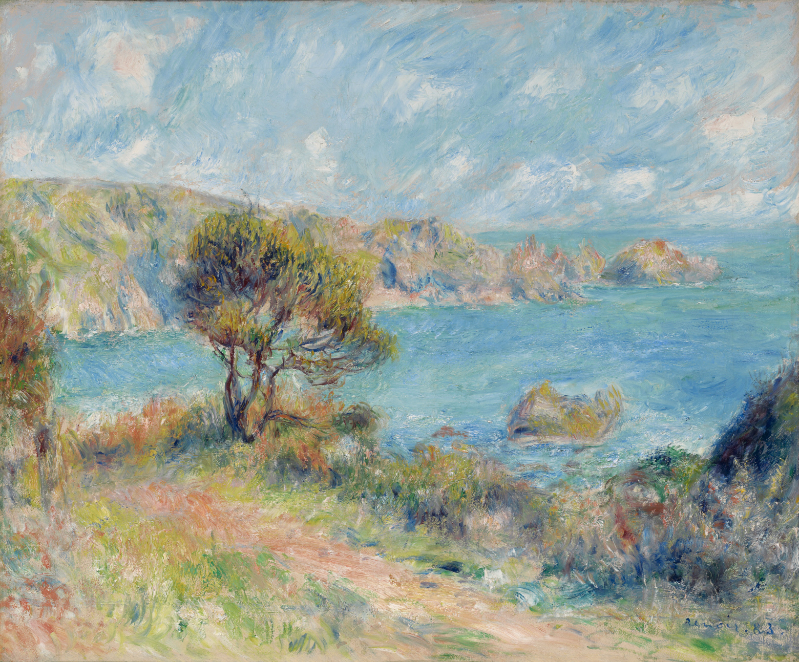 View at Guernsey by Pierre-Auguste Renoir