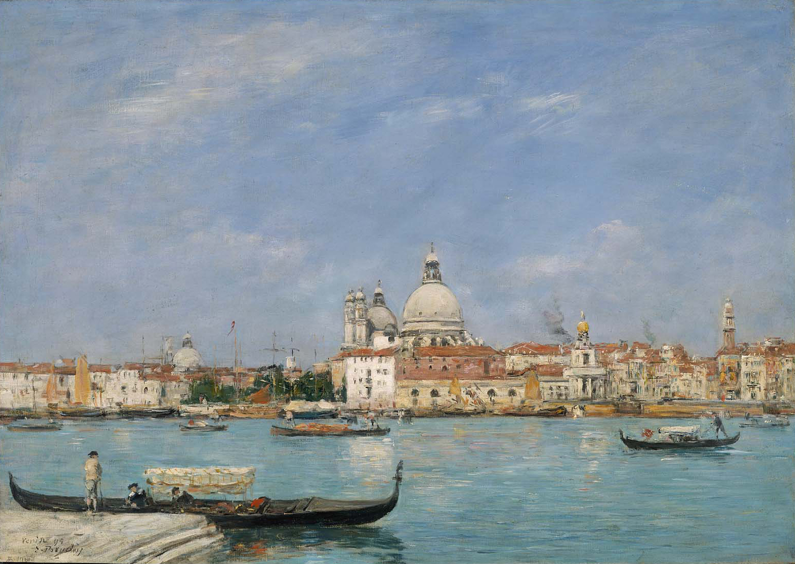 Venice, Santa Maria della Salute from San Giorgio by Eugène Louis Boudin