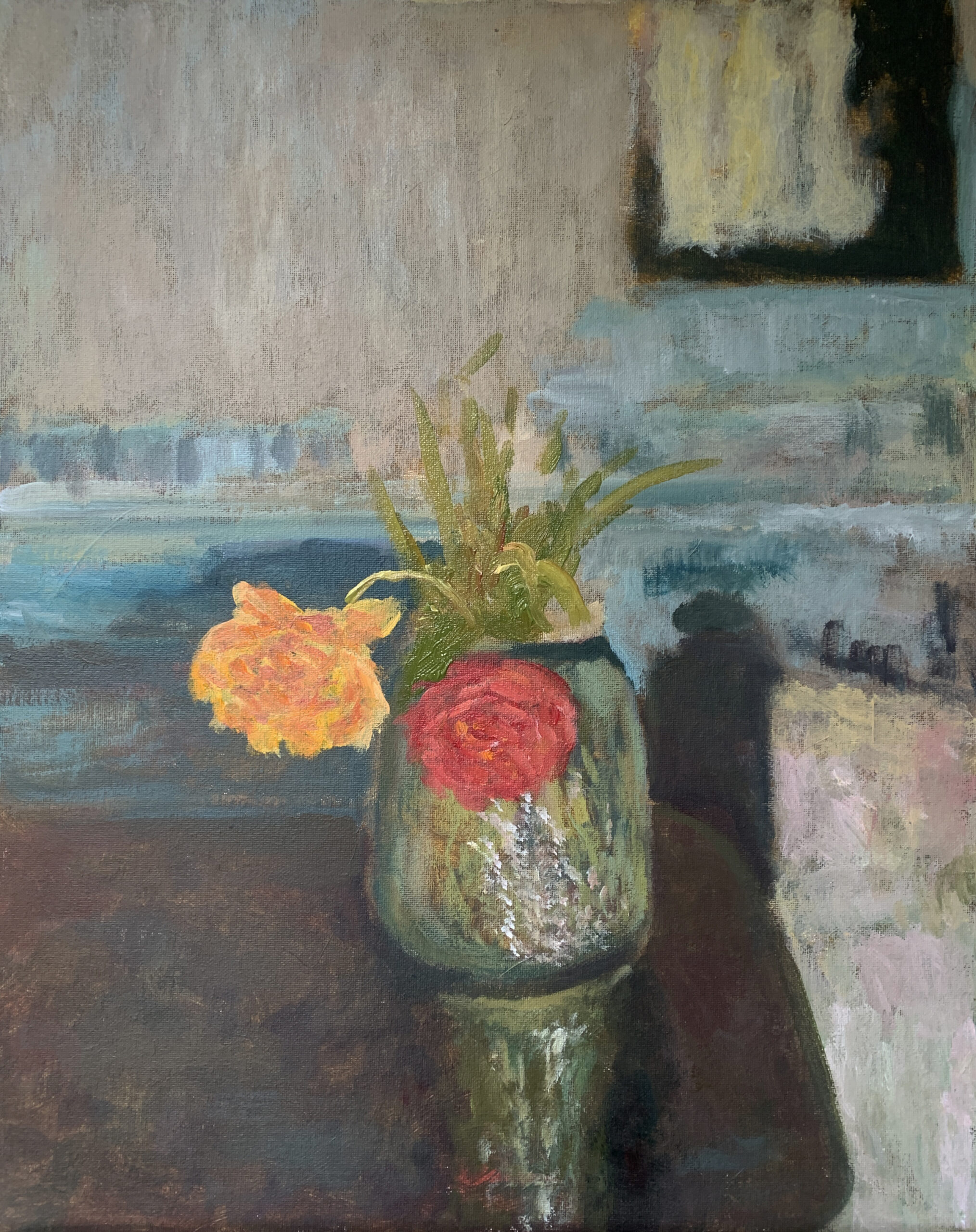 Flowers still life nature morte painting artist Albert Safiullin
