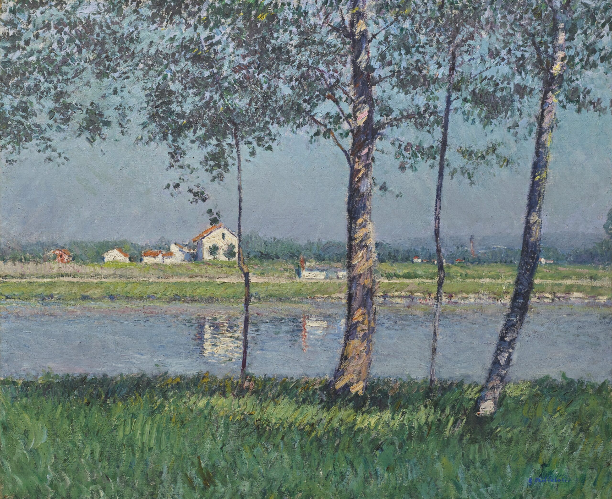Rive de la Seine au Petit-Gennevilliers by Gustave Caillebotte
