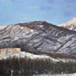 Mountains landscape painting Sochi Krasnaya Polyana 960 oil canvas Albert Safiullin impressionism