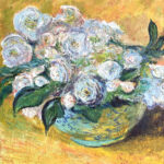 Roses Still Life Painting Impressionism Monet artist Albert Safiullin