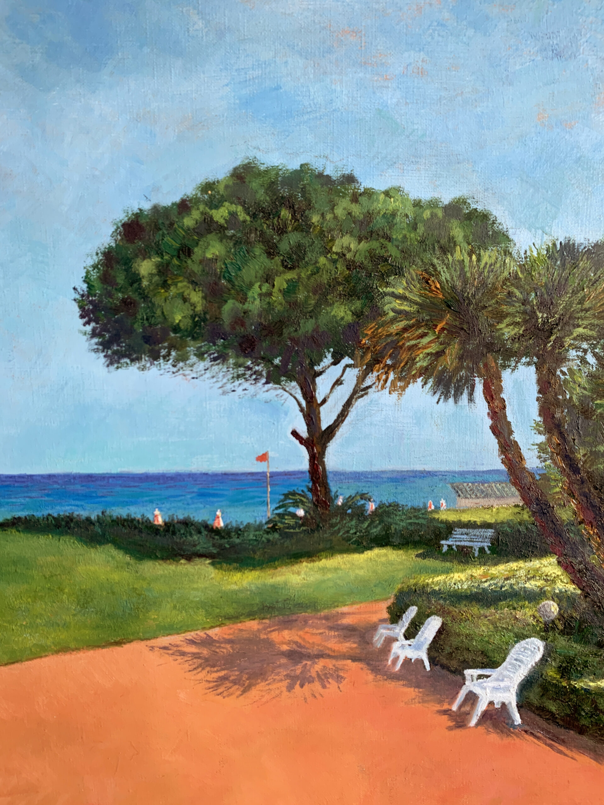 Seascape Sicily Giardini Naxos landscape painting artist Albert Safiullin