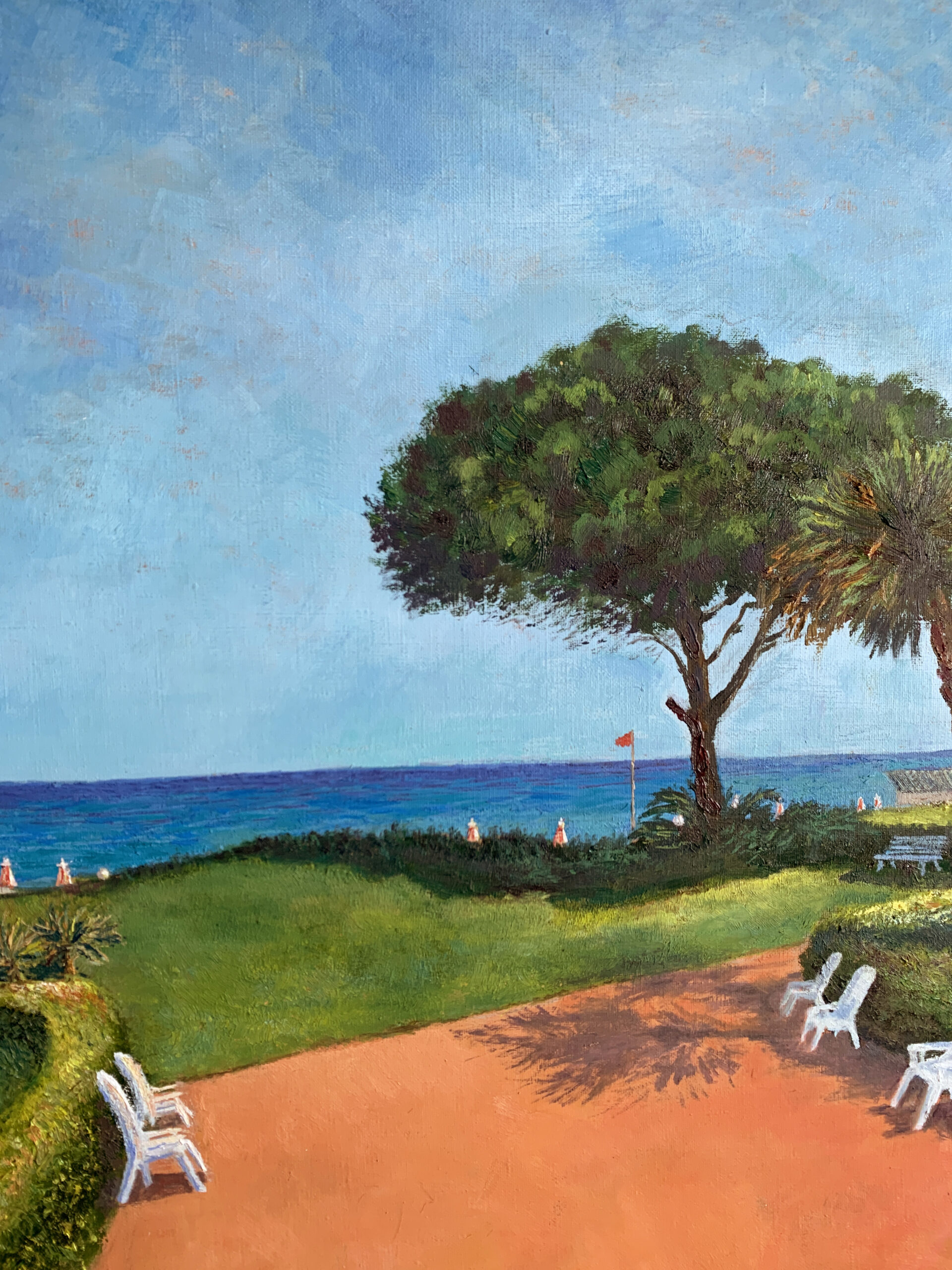 Seascape Sicily Giardini Naxos landscape painting artist Albert Safiullin